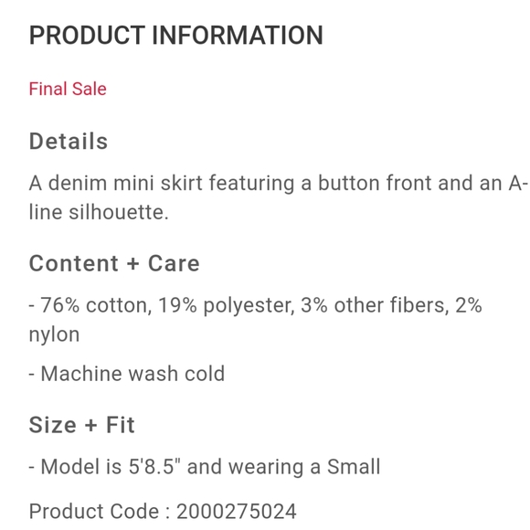 Forever 21 Denim Button Mini Skirt - Picture 3 of 3